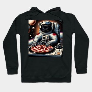 Dj Pizza Cat in Space Hoodie